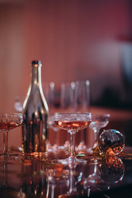 Luxurious entertainment venue with elegant tables and atmospheric lighting
